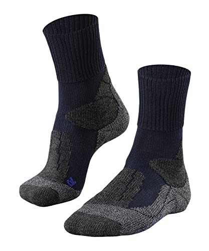 FALKE Herren TK1 Adventure Cool M SO Funktionsgarn antiblasen dick 1 Paar Wandersocken, Blau (Marine 6120), 46-48 von FALKE