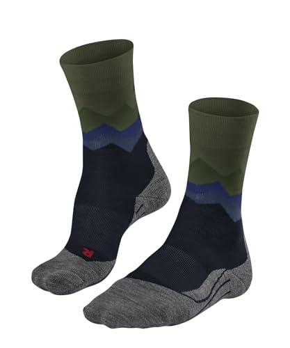 FALKE Herren Wandersocken TK2 Explore Crest M SO Wolle antiblasen dick 1 Paar, Blau (Space Blue 6116), 39-41 von FALKE