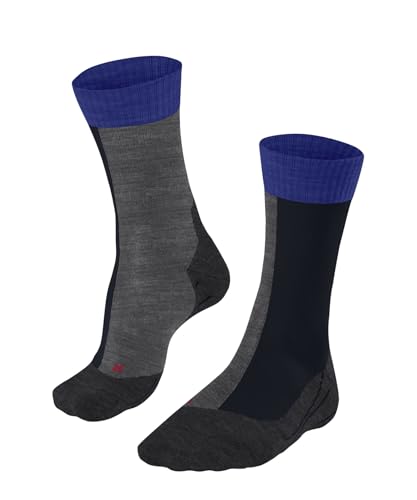 FALKE Herren Wandersocken TK2 Explore M SO Wolle Funktionsmaterial antiblasen dick 1 Paar, Grau (Grey Melange 3270), 44-45 von FALKE