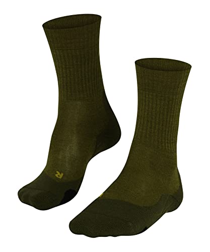 FALKE Herren Wandersocken TK2 Explore Wool M So Wolle Funktionsmaterial antiblasen dick 1 Paar, Grün Forest 7657, 44-45 von FALKE