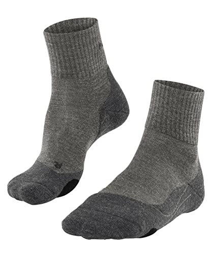 FALKE Herren Wandersocken TK2 Explore Wool Short M SO Wolle antiblasen dick 1 Paar, Beige (Kitt Mouline 4310), 39-41 von FALKE