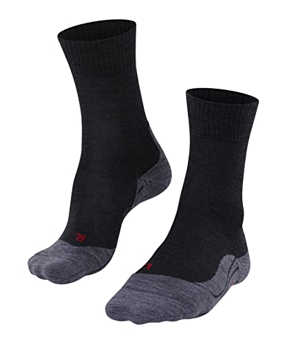 FALKE Herren Wandersocken TK5 Wander M SO Wolle antiblasen dünn 1 Paar, Grau (Asphalt Melange 3180), 39-41 von FALKE