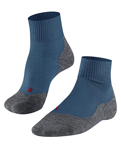 FALKE Herren Wandersocken TK5 Wander Short M SSO Wolle Funktionsmaterial antiblasen dünn 1 Paar, Blau (Galaxy Blue 6416), 46-48 von FALKE