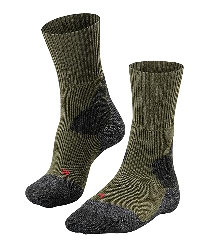 FALKE Herren Wandersocken TKX Expedition M SO Funktionsmaterial Wolle antiblasen dick 1 Paar, Grün (Olive 7830) - neu, 42-43 von FALKE