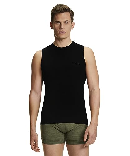FALKE Herren Baselayer-Shirt Wool-Tech Light M S/L SH Wolle Schnelltrocknend 1 Stück, Schwarz (Black 3000), XL von FALKE