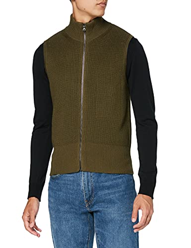 Falke Herren Zip Vesten Weste, Tempered Olive, M von FALKE