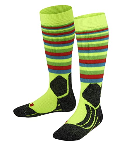 FALKE Unisex Kinder Skisocken SK2 Intermediate Stripes K Kh Wolle Funktionsmaterial warm dick 1 Paar, Gelb Lightning 1690, 27-30 FALKE Unisex Kinder Skisocken SK2 Intermediate Stripes K Kh Wolle Funktionsmaterial warm dick 1 Paar, Gelb Lightning 1690, 27-30 von FALKE