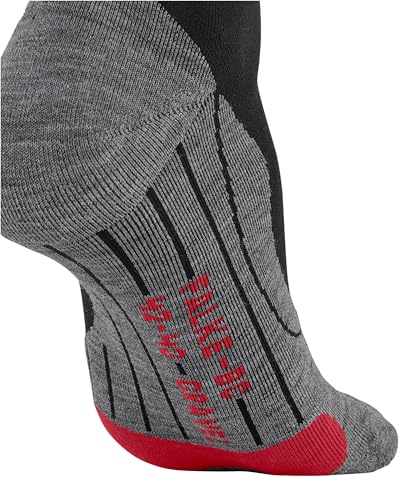 FALKE Unisex Fahrradsocken BC Gravel Funktionsmaterial Biologische Baumwolle Antiblasen gepolstert 1 Paar, Schwarz (Black 3008), 42-43 von FALKE