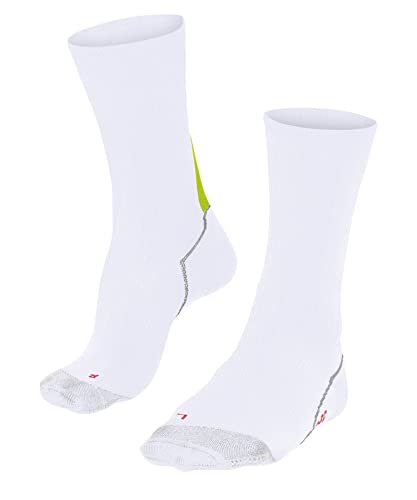 FALKE Unisex Fahrradsocken BC Impulse U SO Funktionsmaterial Antiblasen 1 Paar, Weiß (White 2000), 37-38 von FALKE