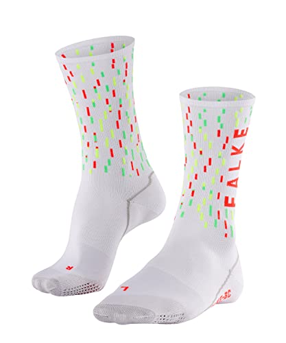 FALKE Unisex Fahrradsocken BC Impulse Peloton U SO Funktionsmaterial Antiblasen 1 Paar, Weiß (White 2007), 37-38 von FALKE