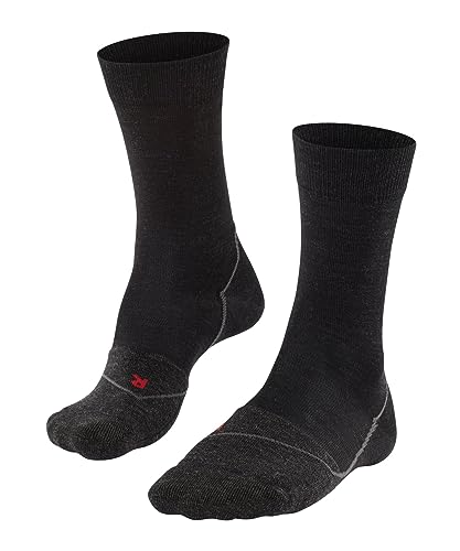 FALKE Unisex Fahrradsocken BC Warm Wolle Antiblasen gepolstert 1 Paar, Schwarz (Black-Mix 3010), 46-48 von FALKE