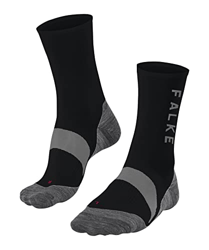 FALKE Unisex Fahrradsocken BC6 U SO Funktionsgarn Antiblasen 1 Paar, Schwarz (Black-Mix 3010), 46-48 von FALKE