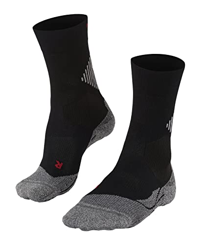 FALKE Unisex Socken 4 GRIP U So Funktionsmaterial für maximalen Speed 1 Paar, Schwarz Black 3019, 42-43 von FALKE