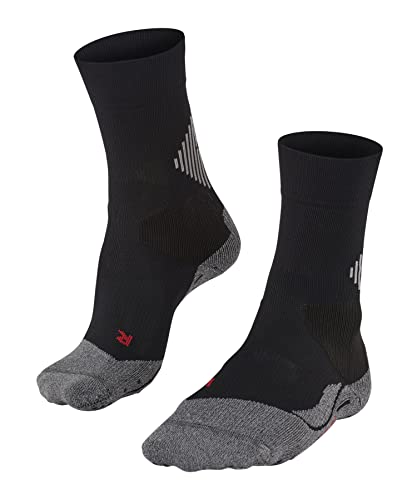 FALKE Unisex Socken 4 GRIP Stabilizing U So Funktionsmaterial für maximalen Speed 1 Paar, Schwarz Black 3019, 46-48 von FALKE