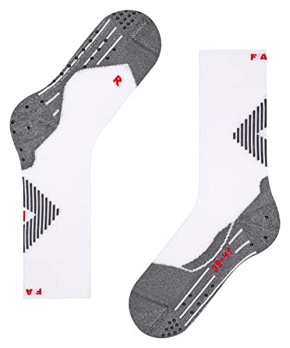 FALKE Unisex Socken 4 GRIP Stabilizing U SO Funktionsgarn Für maximalen Speed 1 Paar, Weiß (White-Mix 2029), 37-38 von FALKE