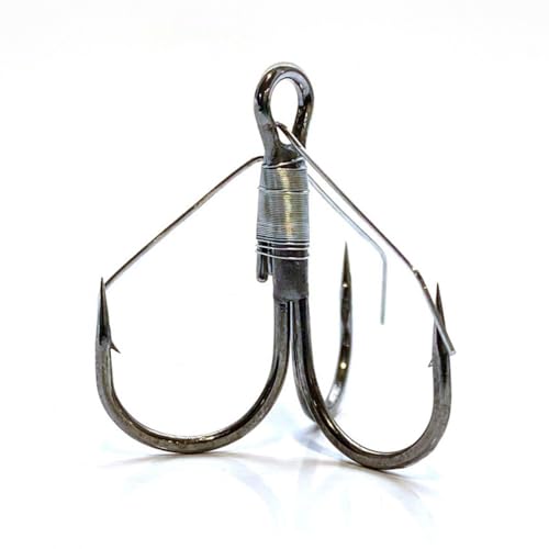 FANATIK Drillingshaken Weedless TRN-1107 1stk Drillinge Fishing Treble Hook (#4) von FANATIK