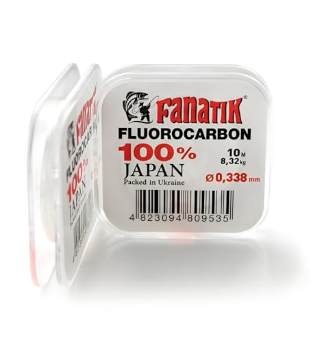 FANATIK Fluorocarbon Angelschnur Klar 10 m / 7 m Spule Verschiedene Stärke FANATIK Fluorocarbon Angelschnur Klar 10 m / 7 m Spule Verschiedene Stärke von FANATIK