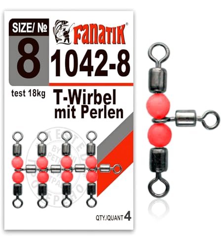 FANATIK T-Wirbel m/Perlen 1042 Triple Swivel w/Beads Kreuzwirbel Angeln FANATIK T-Wirbel m/Perlen 1042 Triple Swivel w/Beads Kreuzwirbel Angeln von FANATIK