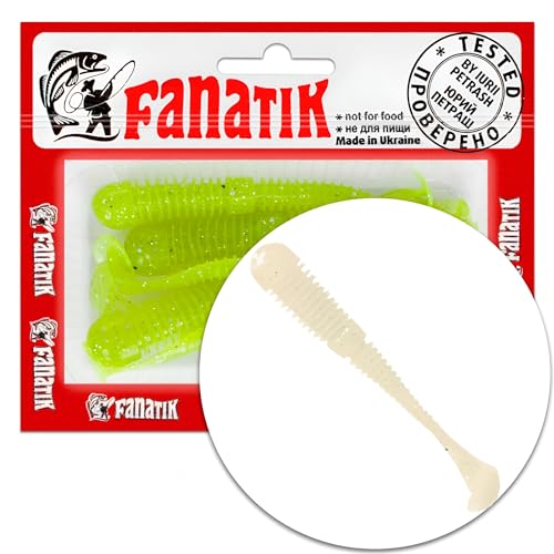 Fanatik Boxer 2 3 3.5 4.5" 5-11cm Gummiköder mit Aroma Gummifisch Fanatic Jig Soft Bait Lure Kunstköder Angeln Köder Gummishad Twister Baits Lures Softbait (‎2.0" / 5.1cm / 10 Stück, 025) von FANATIK