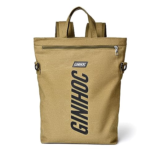FANDARE 3 in 1 Daypacks Herren Damen Rucksack Schulrucksack Leinwand Schulranzen Hochschule Rucksack Mädchen Junge Schultertaschen Laptop Schultertasche für Uni Reisen Freizeit Schule Büro Khaki FANDARE 3 in 1 Daypacks Herren Damen Rucksack Schulrucksack Leinwand Schulranzen Hochschule Rucksack Mädchen Junge Schultertaschen Laptop Schultertasche für Uni Reisen Freizeit Schule Büro Khaki von FANDARE