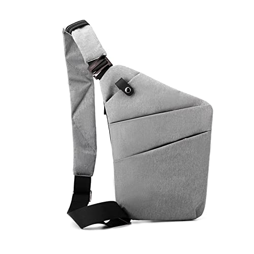 FANDARE Anti-Diebstahl Brusttasche Herren Sling Crossbody Pack Umhängetaschen Schultertasche Bauchtasche Crossover Rucksack Daypacks für Männer Outdoor Reisen Camping Wanderrucksäcke Grau FANDARE Anti-Diebstahl Brusttasche Herren Sling Crossbody Pack Umhängetaschen Schultertasche Bauchtasche Crossover Rucksack Daypacks für Männer Outdoor Reisen Camping Wanderrucksäcke Grau von FANDARE