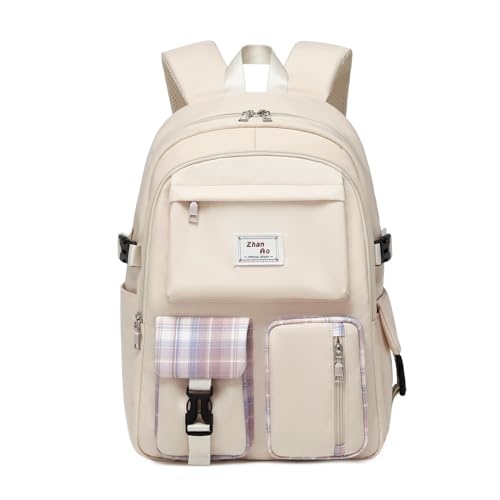 FANDARE Beiläufig Rucksack Schulrucksack Schulranzen Daypacks mit 15.6 Zoll Laptopfach Schultaschen Mädchen Junge Schultaschen für Universität Reisen Freizeit Arbeit Wasserdichtes Polyester Weiß FANDARE Beiläufig Rucksack Schulrucksack Schulranzen Daypacks mit 15.6 Zoll Laptopfach Schultaschen Mädchen Junge Schultaschen für Universität Reisen Freizeit Arbeit Wasserdichtes Polyester Weiß von FANDARE