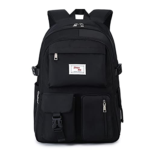 FANDARE Beiläufig Rucksack Schulrucksack Schulranzen Daypacks mit 15.6 Zoll Laptopfach Tagesrucksack Mädchen Junge Schultaschen für Universität Reisen Freizeit Arbeit Wasserdichtes Polyester Schwarz von FANDARE