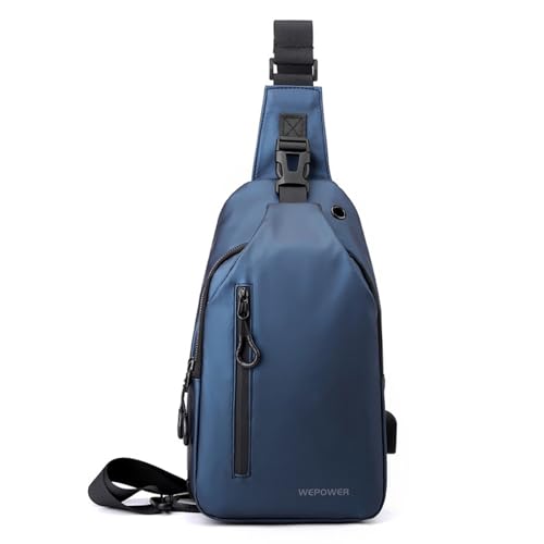 FANDARE Brusttasche Brustbeutel Herren Sling Crossbody Bag Umhängetasche Bodybag Männertasche Schultertasche Outdoor Trekkingrucksack mit Kopfhörerloch Reisetaschen Handgepäck Messenger Bag Dunkelblau FANDARE Brusttasche Brustbeutel Herren Sling Crossbody Bag Umhängetasche Bodybag Männertasche Schultertasche Outdoor Trekkingrucksack mit Kopfhörerloch Reisetaschen Handgepäck Messenger Bag Dunkelblau von FANDARE