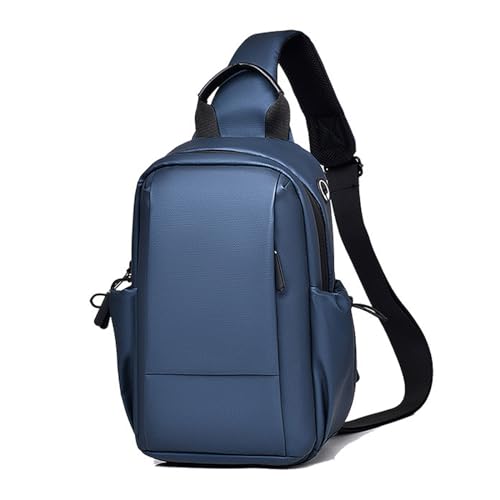 FANDARE Brusttasche Herren Ultraleicht Sling Crossbody Bag Umhängetasche PU Polyester Bodybag Männertasche Schultertasche Arbeitstasche mit Kopfhörerloch Reisetaschen Handgepäck Messenger BagBlau FANDARE Brusttasche Herren Ultraleicht Sling Crossbody Bag Umhängetasche PU Polyester Bodybag Männertasche Schultertasche Arbeitstasche mit Kopfhörerloch Reisetaschen Handgepäck Messenger BagBlau von FANDARE