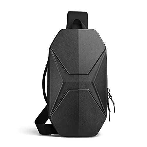 FANDARE Brusttasche Sling Bag Umhängetasche mit USB-Ladeanschluss Herren Schultertasche Grosse Kapazität Crossbody Bag für Outdoor Sport Wandern Radfahren Reisen Wasserdichtes Eva Schwarz FANDARE Brusttasche Sling Bag Umhängetasche mit USB-Ladeanschluss Herren Schultertasche Grosse Kapazität Crossbody Bag für Outdoor Sport Wandern Radfahren Reisen Wasserdichtes Eva Schwarz von FANDARE