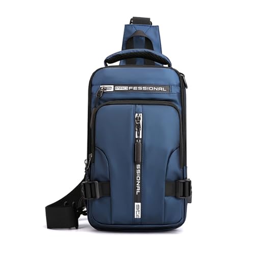 FANDARE Brusttasche für Herren Schultertasche Crossbody Bag mit USB-Ladenanschluss Sling Bag Umhängetaschen Verstellbare Schultergurte für Outdoor Radfahren Reisen Crossover Daypacks Nylon Dunkelblau FANDARE Brusttasche für Herren Schultertasche Crossbody Bag mit USB-Ladenanschluss Sling Bag Umhängetaschen Verstellbare Schultergurte für Outdoor Radfahren Reisen Crossover Daypacks Nylon Dunkelblau von FANDARE