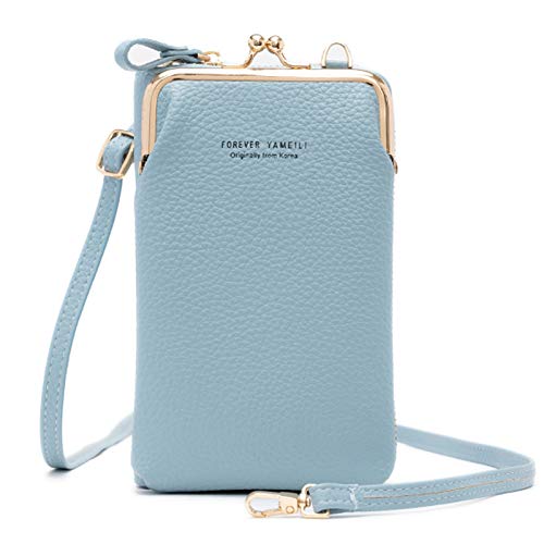 FANDARE Crossbody Tasche Damen Handy Umhängetasche Frauen Handytasche zum Umhängen Schultertasche PU Leder Portemonnaie Geldbörse mit Kartenfächer Mädchen Handtaschen Blau FANDARE Crossbody Tasche Damen Handy Umhängetasche Frauen Handytasche zum Umhängen Schultertasche PU Leder Portemonnaie Geldbörse mit Kartenfächer Mädchen Handtaschen Blau von FANDARE