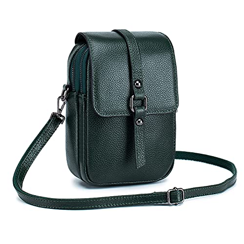 FANDARE Crossbody Tasche Damen Handy Umhängetasche Handtaschen Leder Schultertasche Frauen Handytasche zum Umhängen Schultertasche Portemonnaie Geldbörse Grün FANDARE Crossbody Tasche Damen Handy Umhängetasche Handtaschen Leder Schultertasche Frauen Handytasche zum Umhängen Schultertasche Portemonnaie Geldbörse Grün von FANDARE
