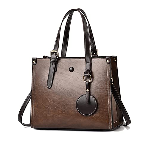 FANDARE Damen Handtasche Tote Beutel Umhängetaschen PU-Leder Schultertasche Tragetasche Multifunktionale Henkeltaschen für Arbeit Schule Shopper Reise Braun FANDARE Damen Handtasche Tote Beutel Umhängetaschen PU-Leder Schultertasche Tragetasche Multifunktionale Henkeltaschen für Arbeit Schule Shopper Reise Braun von FANDARE
