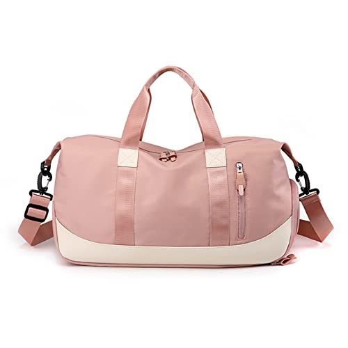FANDARE Damen Reisetaschen Duffle Bag Nylon Sporttasche Faltbare Sporttasche Weekender Übernachtung Tasche Wasserdicht Handtasche Groß Kapazität Reisetasche für Sport Fitnessstudio Reisen Rosa FANDARE Damen Reisetaschen Duffle Bag Nylon Sporttasche Faltbare Sporttasche Weekender Übernachtung Tasche Wasserdicht Handtasche Groß Kapazität Reisetasche für Sport Fitnessstudio Reisen Rosa von FANDARE