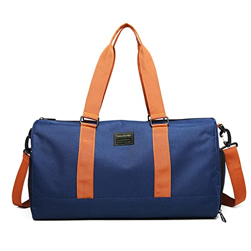 FANDARE Damen Reisetaschen Herren Klassische Sporttaschen Handgepäck Weekender Umhängetasche Weekender Übernachtung Kliniktasche Schwimmtasche Trainingstasche Tote Bag mit Schuhfach Blau A FANDARE Damen Reisetaschen Herren Klassische Sporttaschen Handgepäck Weekender Umhängetasche Weekender Übernachtung Kliniktasche Schwimmtasche Trainingstasche Tote Bag mit Schuhfach Blau A von FANDARE