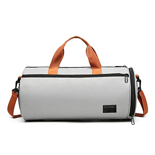 FANDARE Damen Reisetaschen Herren Klassische Sporttaschen Handgepäck Weekender Umhängetasche Weekender Übernachtung Kliniktasche Schwimmtasche Trainingstasche Tote Bag mit Schuhfach Grau B FANDARE Damen Reisetaschen Herren Klassische Sporttaschen Handgepäck Weekender Umhängetasche Weekender Übernachtung Kliniktasche Schwimmtasche Trainingstasche Tote Bag mit Schuhfach Grau B von FANDARE