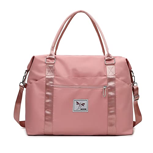 FANDARE Damen Reisetaschen Klassische Sporttaschen Herren Handgepäck Weekender Umhängetasche Übernachtung Kliniktasche Schwimmtasche Trainingstasche Handtasche für Reise Gym Flugzeug Rosa FANDARE Damen Reisetaschen Klassische Sporttaschen Herren Handgepäck Weekender Umhängetasche Übernachtung Kliniktasche Schwimmtasche Trainingstasche Handtasche für Reise Gym Flugzeug Rosa von FANDARE