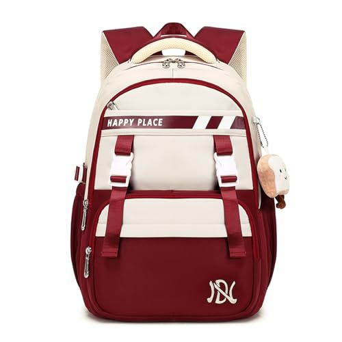 FANDARE Damen Schulrucksack Mädchen Teenager Rucksack Schule Teenager Schulrucksack Junge Kinderrucksack Schultasche Rucksack Daypack Tagesrucksack Rucksack Uni Wasserdicht Daypack School Bag Rot FANDARE Damen Schulrucksack Mädchen Teenager Rucksack Schule Teenager Schulrucksack Junge Kinderrucksack Schultasche Rucksack Daypack Tagesrucksack Rucksack Uni Wasserdicht Daypack School Bag Rot von FANDARE
