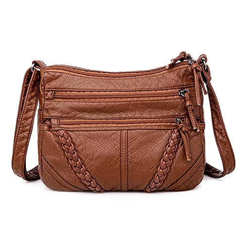 FANDARE Damen Umhängetasche Schultertasche Frauen Crossbody Bag Wasserdicht PU Leder Damentasche Schulterriemen Frauen Abendtasche Citytasche Reise HandtascheBraun FANDARE Damen Umhängetasche Schultertasche Frauen Crossbody Bag Wasserdicht PU Leder Damentasche Schulterriemen Frauen Abendtasche Citytasche Reise HandtascheBraun von FANDARE
