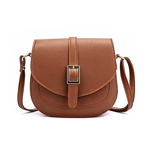 FANDARE Damen Umhängetasche Schultertasche Leder Crossbody Bag Damentasche Schulterriemen Frauen Abendtasche Citytasche Braun FANDARE Damen Umhängetasche Schultertasche Leder Crossbody Bag Damentasche Schulterriemen Frauen Abendtasche Citytasche Braun von FANDARE