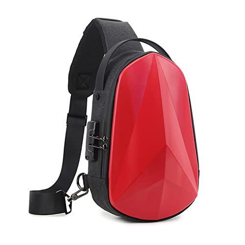 FANDARE Diebstahlschutz Brusttasche Sling Daypacks mit USB-Ladeanschluss Schultertasche Crossbody Bag Umhängetasche Sporttasche Wasserdicht Daypacks für Herren Damen Reisen Wandern Hiking Rot FANDARE Diebstahlschutz Brusttasche Sling Daypacks mit USB-Ladeanschluss Schultertasche Crossbody Bag Umhängetasche Sporttasche Wasserdicht Daypacks für Herren Damen Reisen Wandern Hiking Rot von FANDARE