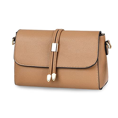 FANDARE Elegant Umhängetasche Damen Schultertasche Frauen Crossbody Bag Damentasche Schulterriemen Frauen Abendtasche Citytasche Reise Handtasche Wasserdicht PU Leder Khaki FANDARE Elegant Umhängetasche Damen Schultertasche Frauen Crossbody Bag Damentasche Schulterriemen Frauen Abendtasche Citytasche Reise Handtasche Wasserdicht PU Leder Khaki von FANDARE