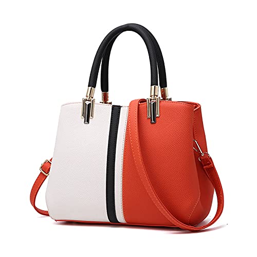 FANDARE Elegante Damen Umhängetaschen Schultertasche Frauen Handtasche PU Leder Wasserdicht für Büro Einkauf Arbeitstasche Reisen Henkeltaschen Crossbody Bag Orange FANDARE Elegante Damen Umhängetaschen Schultertasche Frauen Handtasche PU Leder Wasserdicht für Büro Einkauf Arbeitstasche Reisen Henkeltaschen Crossbody Bag Orange von FANDARE