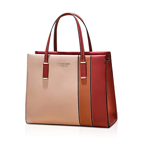FANDARE Elegante Umhängetaschen Damen Schultertasche Verstellbare Frauen Handtasche PU Leder Wasserdicht Mittelgroß Büro Schule Einkauf Arbeitstasche Reisen Henkeltaschen Rot FANDARE Elegante Umhängetaschen Damen Schultertasche Verstellbare Frauen Handtasche PU Leder Wasserdicht Mittelgroß Büro Schule Einkauf Arbeitstasche Reisen Henkeltaschen Rot von FANDARE