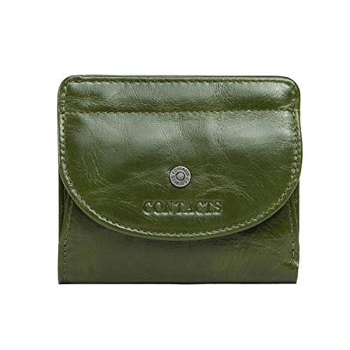 FANDARE Geldbörse Ledergeldbörse Herren Damen Kurz Geldbörse Brieftasche Portmonee Geldklammer Kreditkartenetui Geldbeutel Reise Wallet Grün FANDARE Geldbörse Ledergeldbörse Herren Damen Kurz Geldbörse Brieftasche Portmonee Geldklammer Kreditkartenetui Geldbeutel Reise Wallet Grün von FANDARE