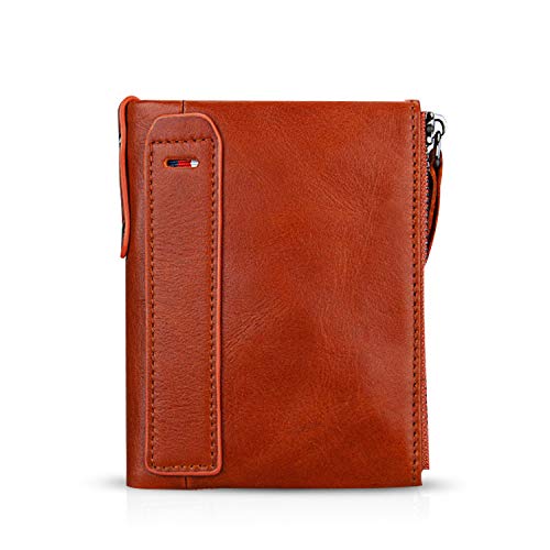 FANDARE Geldbörse mit RFID Schutz Herren Brieftasche Damen Geldklammer Kreditkartenetui Geldbeutel Kartenhalter Portmonee Leder Geldbörse Orange FANDARE Geldbörse mit RFID Schutz Herren Brieftasche Damen Geldklammer Kreditkartenetui Geldbeutel Kartenhalter Portmonee Leder Geldbörse Orange von FANDARE