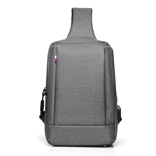 FANDARE Geschäft Brusttasche Herren Schultertasche Damen Sling Bag Umhängetasche Brustbeutel Hängetasche Handgepäck für Reise Arbeiter Freizeit Messenger Bag Crossover Daypacks Polyester Dunkelgrau FANDARE Geschäft Brusttasche Herren Schultertasche Damen Sling Bag Umhängetasche Brustbeutel Hängetasche Handgepäck für Reise Arbeiter Freizeit Messenger Bag Crossover Daypacks Polyester Dunkelgrau von FANDARE