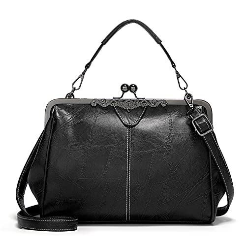 FANDARE Handtaschen Damen Schultertasche Umhängetasche Handy Bag für Frauen PU Leder Wasserdicht Schultertasche Crossbody Messenger Bag Shopper Arbeitstasche Snaps Haspe Schwarz FANDARE Handtaschen Damen Schultertasche Umhängetasche Handy Bag für Frauen PU Leder Wasserdicht Schultertasche Crossbody Messenger Bag Shopper Arbeitstasche Snaps Haspe Schwarz von FANDARE