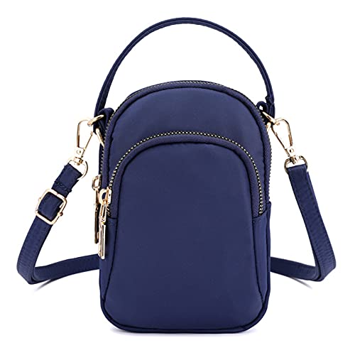 FANDARE Handy Umhängetasche Frauen Schultertasche Damen Handy-Brieftasche Klein Handtasche Reisepass Handytasche für Mädchen Einkaufen Party Schule Reise Unterarmtasche Wasserdicht Nylon Dunkelblau FANDARE Handy Umhängetasche Frauen Schultertasche Damen Handy-Brieftasche Klein Handtasche Reisepass Handytasche für Mädchen Einkaufen Party Schule Reise Unterarmtasche Wasserdicht Nylon Dunkelblau von FANDARE